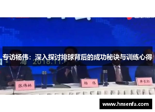 专访杨伟：深入探讨排球背后的成功秘诀与训练心得